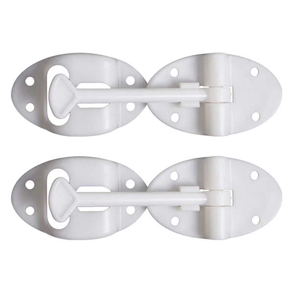 Solid Maxbell 2 Pieces Door Catch Holder Hatch Spare Part Hardware for RV Cargo White Versatile
