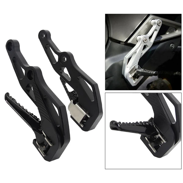 Versatile Maxbell Motorcycle Footrest Foot Pegs Pedal for Honda NC750D NC700D Black Smooth