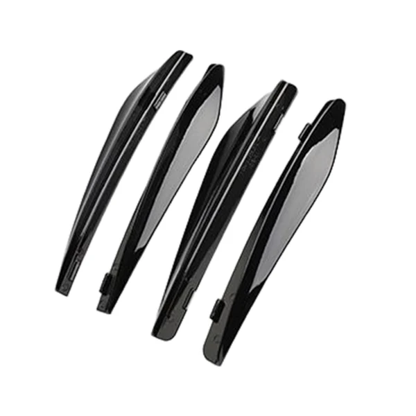 Crafted Maxbell Car Invisible Flaps Flasp ABS Fits for No Drilling Required Gloss Black Modern