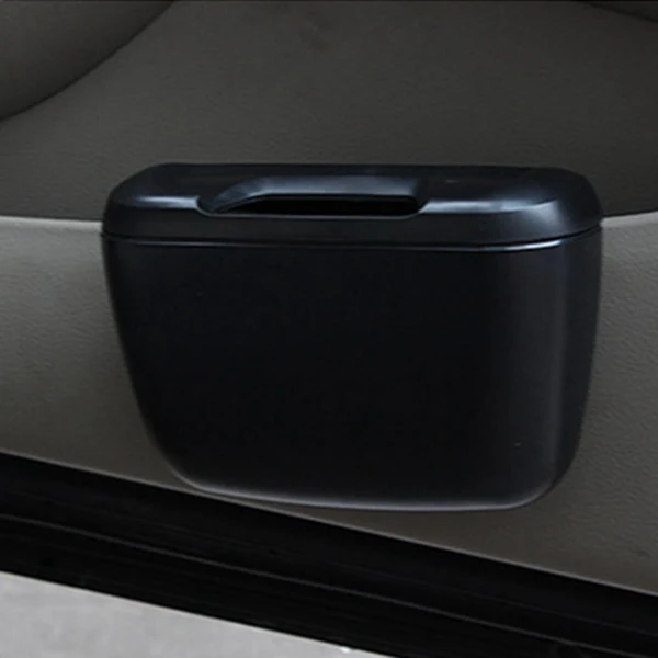 Long-Lasting Maxbell Car Trash Can with Lid Hanging Auto Waste Black Exclusive