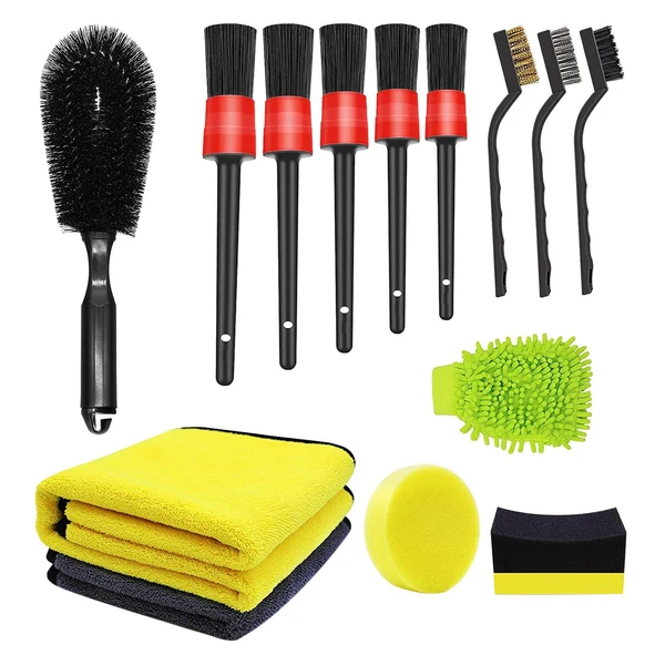 Specialty Maxbell Set of 14Pcs Vehicle Car Cleaning Tools Kit for Cleaning Wheels Dashboard Refined