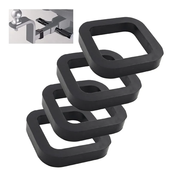 Casual Maxbell 2inch Hitch Receiver Silencer Pad Rubber Universal for Trailer SUV Car 4Pcs Pure
