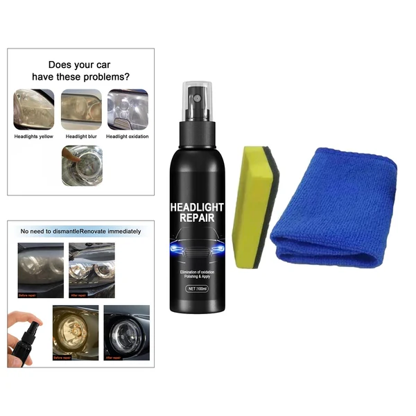 Safe Maxbell Car Headlight Restoration Kit Blurring Renovator Lens Restorer Specialty