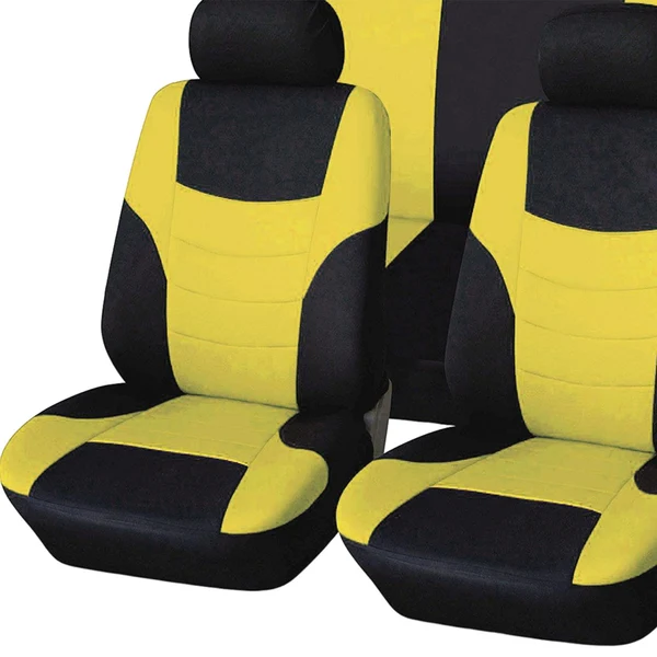 Eco-Friendly Maxbell 8 Pieces Car Seat Covers Wear Resistant for Vehicles All Seasons Su Yellow Original Design