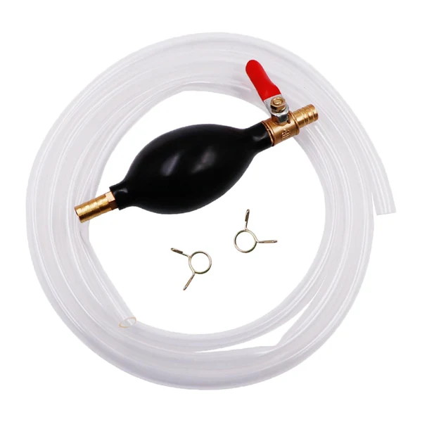Relaxed Manual Siphon Pump with Hose Clip Fuel Transfer Pump for Oil Liquid 10mm High-End