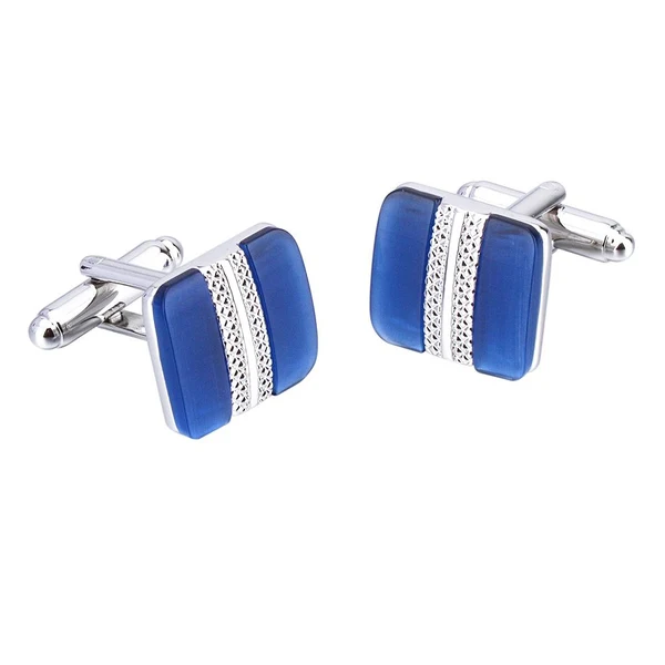 Recyclable Maxbell Blue Cufflinks Cuff Links Tie Clips Necktie Wedding Men Boy Groomsman Gift High-Grade