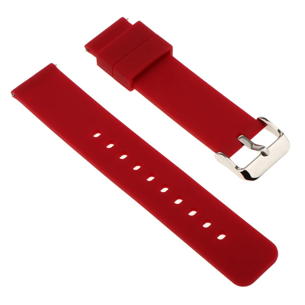 Soft Maxbell Quick Release Silicone Watch Band with Stainless Steel Clasp 22mm Wine Red Next-Generation