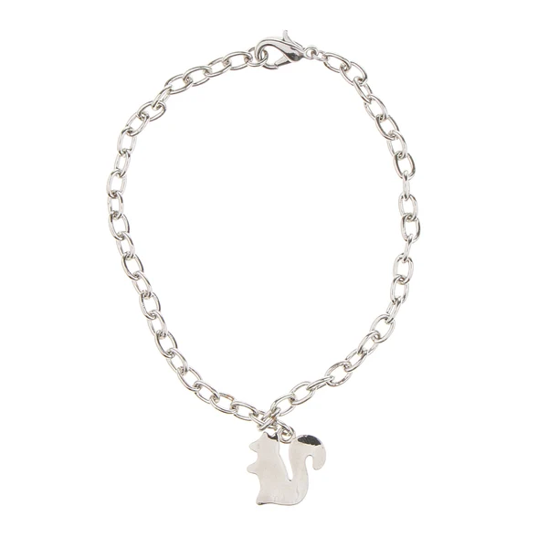 Functional Maxbell Girls Fashion Novelty Bangle Platinum Plated Bracelet 22cm 21.5cm-Squirrel Artisan