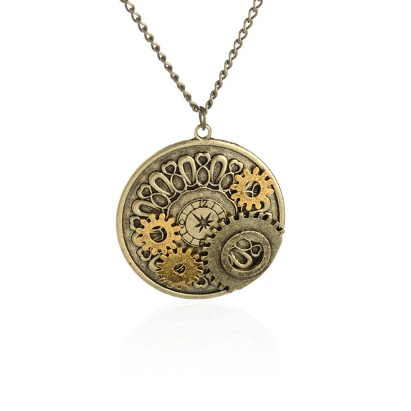 Environmentally Friendly Maxbell Vintage Watch Movements Gear Necklace Pendant Victorian Steampunk Necklace High-End