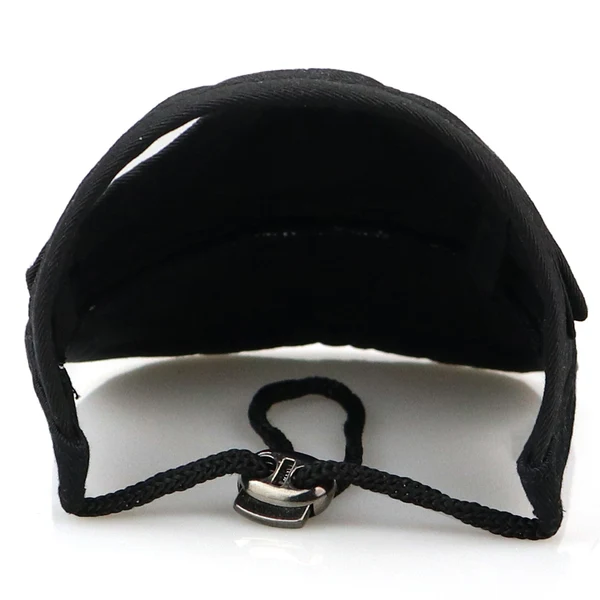Minimalist Maxbell Baseball Hat Sun-shading Bucket Cap with Ear Holes For Dog Pet Cats Black XL Safe
