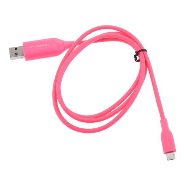 High-Performance Maxbell Smart Micro USB Charging Cable Cord for Android System Smartphone pink Contemporary