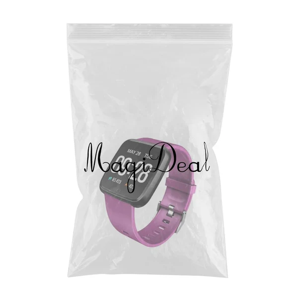 Exceptional Maxbell Bluetooth Smart Phone Watch Black Purple Silicone Long-Lasting