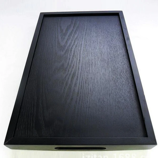 Specialty Maxbell Japanese Rectangular Fruit Food Server Tray Wooden Pallet E 30x20x3.5cm Powerful