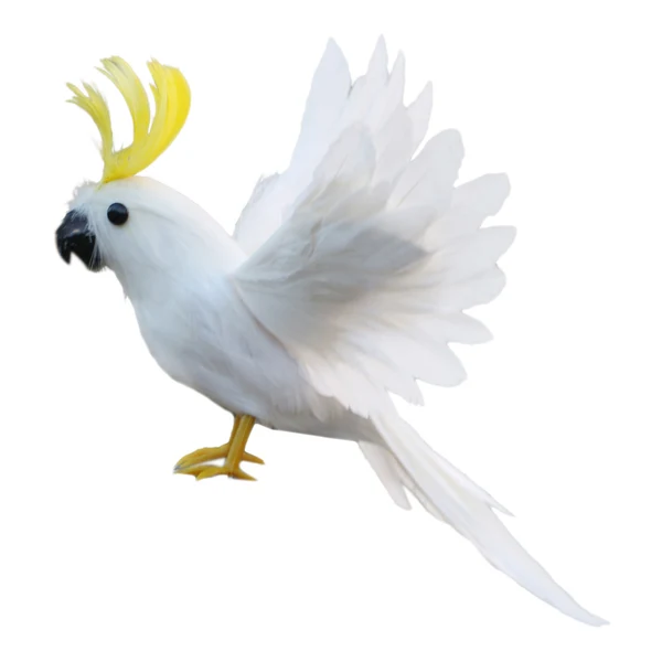 Durable Maxbell Artificial Bird Flying Parrot Wings Home Art Decor 7.9inch White Smooth
