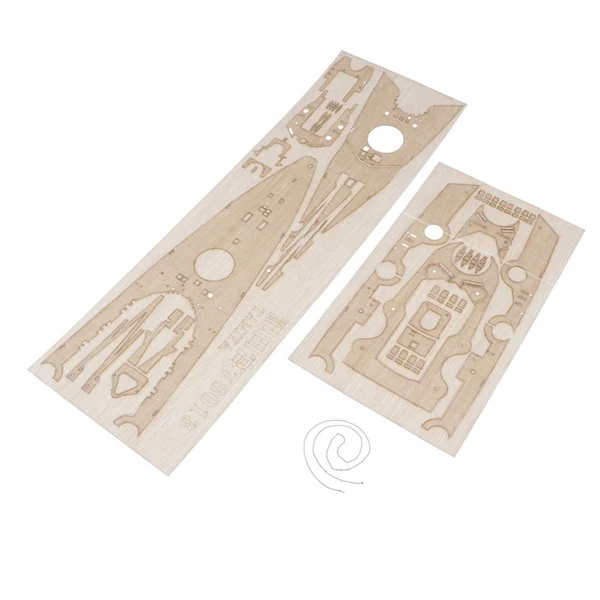 Quality Maxbell 1 350 Wooden German Bismarck Battleship Warship Deck WWII Unassembled Kits Top-Quality