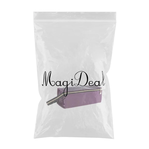 Sustainable Maxbell Specular Toiletry Makeup Bag Travel Case Zipper Cosmetic Organizer Purple Trendy