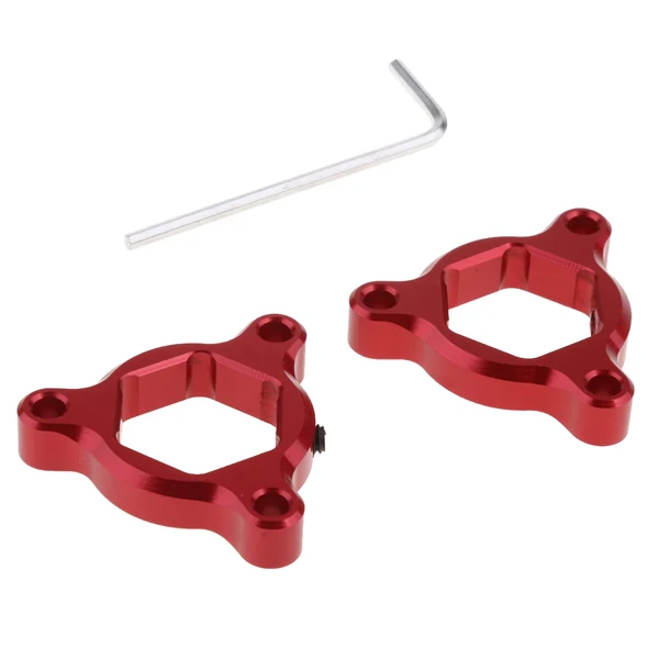 Smooth Maxbell CNC Aluminum Motorcycle Front Suspension Fork Preload Adjusters 14mm Red Minimalist