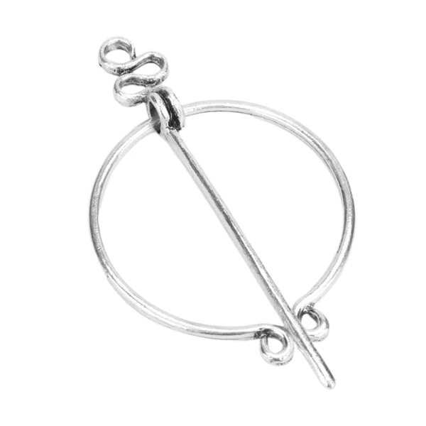 Fine Crafted Maxbell Vintage Viking Norse Brooch Shawl Coat Scarf Pin Medieval Jewelry Silver Genuine