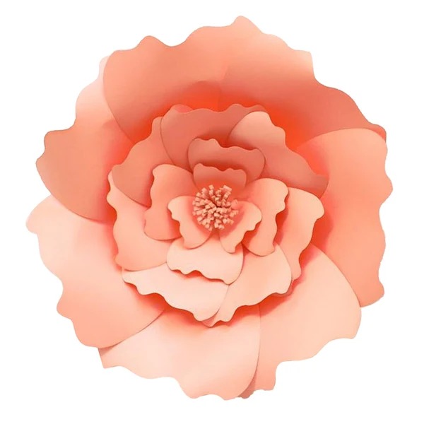 Smart Maxbell Rose Paper Flower Backdrop Wall DIY Birthday Wedding Party Decor Deep Pink Environmentally Friendly