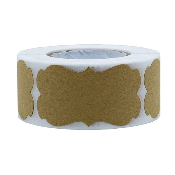 Reliable Maxbell 1Roll Stickers Blank Gift Label Adhesive Tags DIY Baking Gifts Bag Decor Easy-to-Use