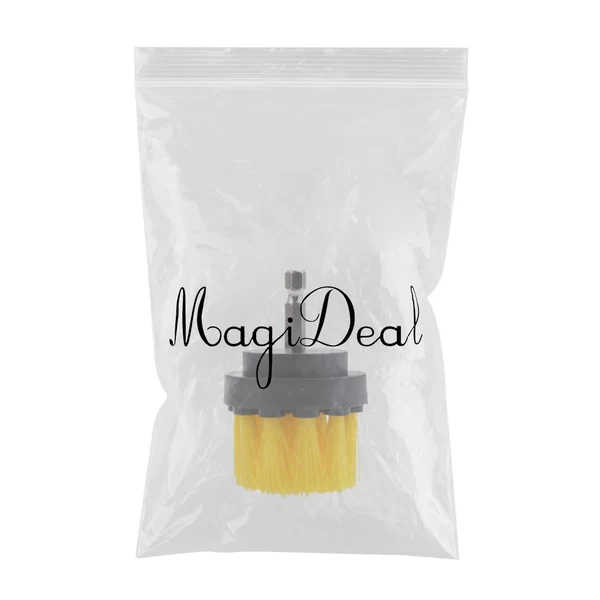 Soft Maxbell Power Scrubber Cleaning Drill Brush Tub Cleaner Yellow Medium Brush 2inch Minimalist
