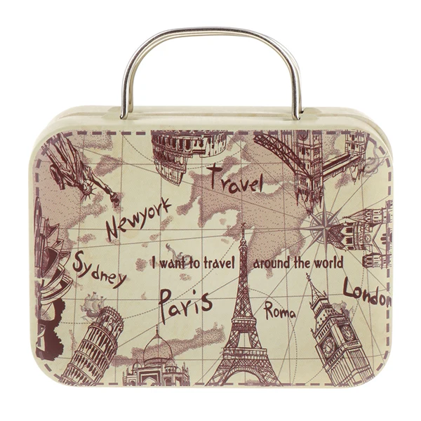 Carefully Designed Maxbell 1 6 Scale Doll House Furniture Miniature Iron Suitcase Scene Layout DIY D Classic
