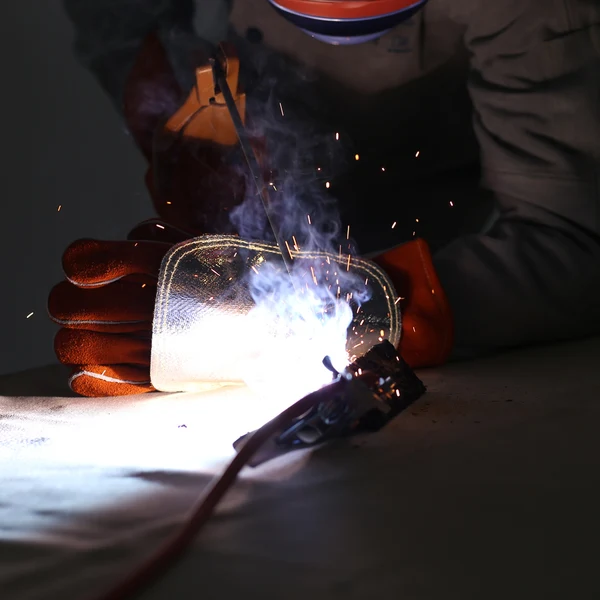 Excellent Maxbell Cowhide Leather Welding Gloves Protective Gloves Welder Hands Safety Brown Efficient
