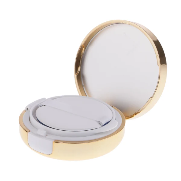 Crafted Maxbell Empty Makeup Powder Foundation Case Air Cushion Puff BB Cream Container 15g Gold Efficient