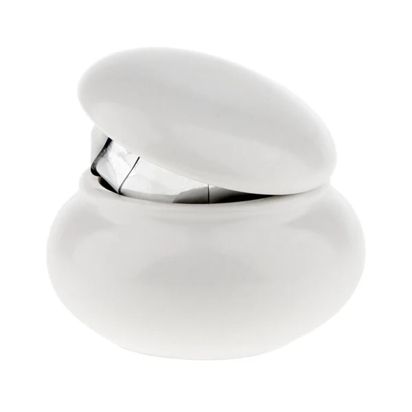 Top-Quality Maxbell 12ml Empty Ceramics Makeup Contianer Jar Cosmetic Powder Storage Pot White Sustainable