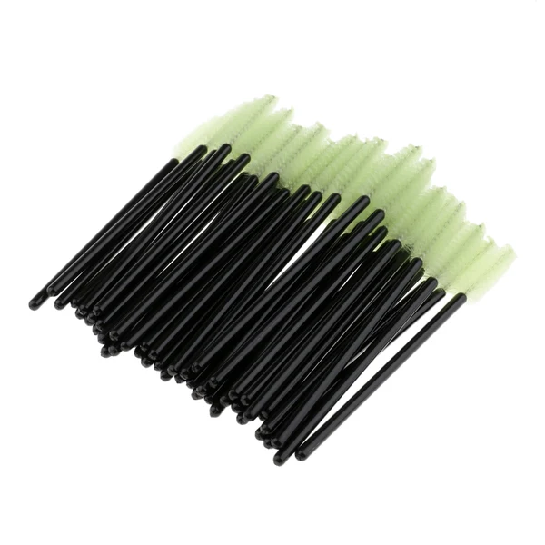 Stylish Maxbell 50pcs Disposable Eyelashes Extension Brushes Mascara Wands Applicator Tools H Genuine