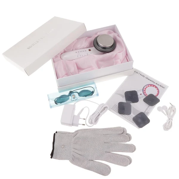 Crafted Maxbell 6 In 1 EMS LED Ultrasonic Facial Beauty Machine Body Slimming Massager EU P Secure