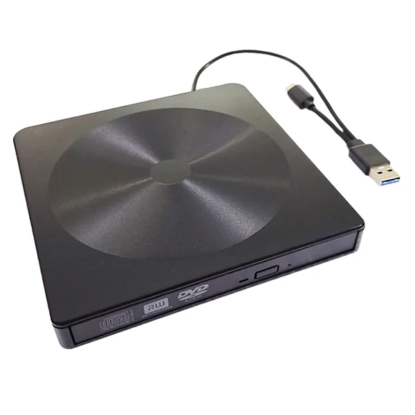 Solid Maxbell External Type C DVD CD Optical Drive Reader Player For Laptop PC Black Innovative
