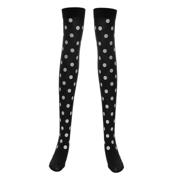 Sophisticated Maxbell Women Halloween Thigh High Long Stockings Over Knee Costume White Dot Carefully Designed