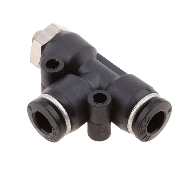 Convenient Maxbell 5 Pieces Air Water Line Hose Tube Triple Push In Pneumatic Fitting DPD-D6-M5 High-Grade