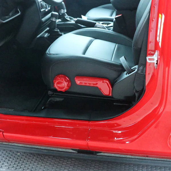 Trendy Maxbell 2 Pieces Auto Seat Handle Button Cover Trim For Jeep Wrangler 2018 Red Responsible
