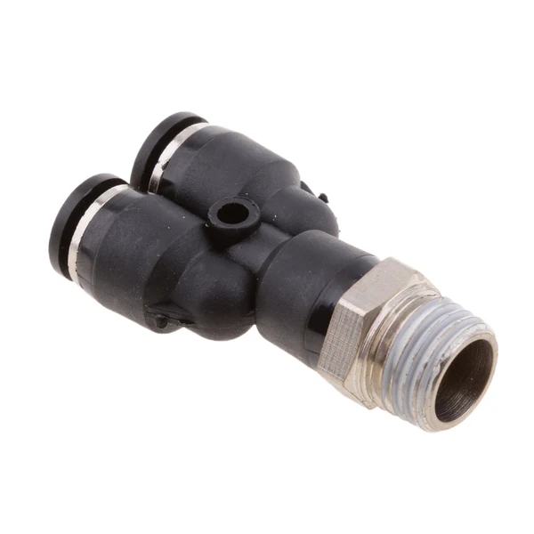 Unique Maxbell 5 Pieces Air Water Hose Triple Push In Male Thread Pneumatic DPX-X6-02 Easy-to-Use