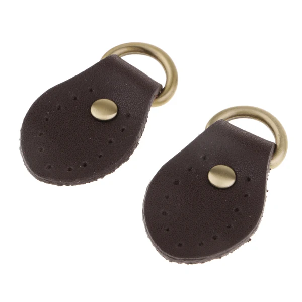 High-Performance Maxbell 2pcs PU Leather Handle Snap Buckles for Handbag Making Accessories Coffee Elite