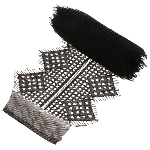 Effective Maxbell 1 Piece Lace Trim Ribbon DIY Sewing Lace Appliques 12.5cm Black Long-Lasting