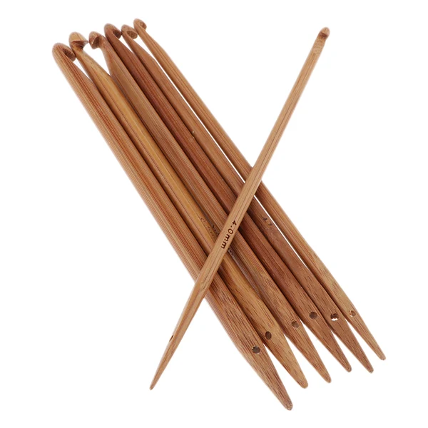 Fine Maxbell 7pcs Wooden Double Ended Crochet Hook Knitting Needle Weaving Crafts Tool Original Design