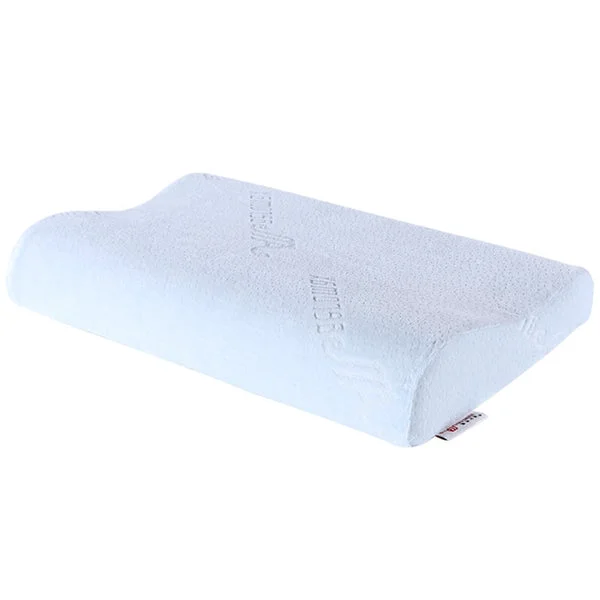 Minimalist Maxbell Memory Foam Sleeping Pillow Cushion for Teenager Neck Back Pain Light Blue Eco-Friendly