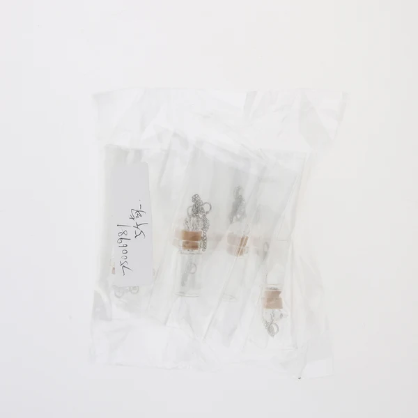 Long-Lasting Maxbell Mini Glass Bottle with Cork Necklace Pendant Vial DIY Decoration 1ml Clear Lightweight