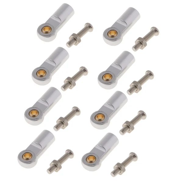 Outstanding Maxbell 8pcs M3 Metal Link Rod End Ball Joint for 1 10 RC Car parts Truck Silver Trendy