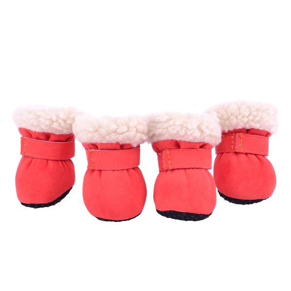 Healthy Maxbell 4 pcs lot S M L XL Pet Dog Shoes Puppy Booties Rubber Anti Slip Waterproof S Orange Official