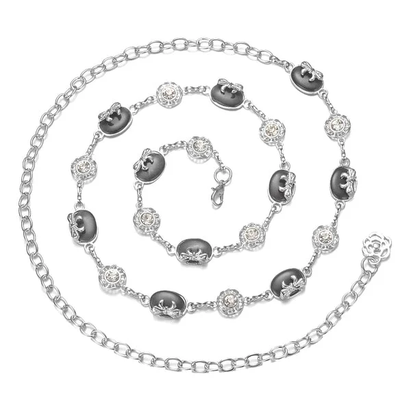 Breathable Maxbell Metal Waist Chain Black Solid