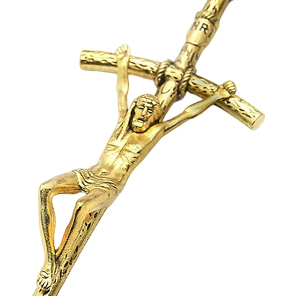 Versatile Maxbell Dangling Cross Decoration Zinc Alloy for Festival Bedroom Boys Girls Gold Modern