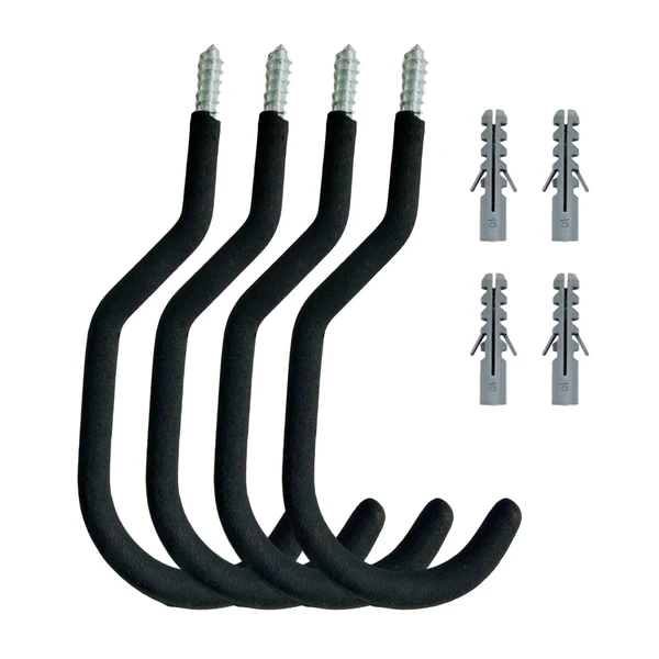 Trendy Maxbell 4Pieces Wall Hooks Coat Hooks Heavy Duty for Walls Farmhouse Matte Black Effective
