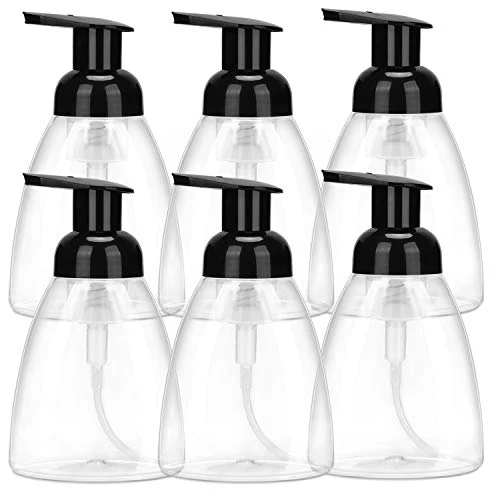 Expertly Made ULG Foaming Soap Dispensers 10oz 300ml Pack of 6 Black Classic