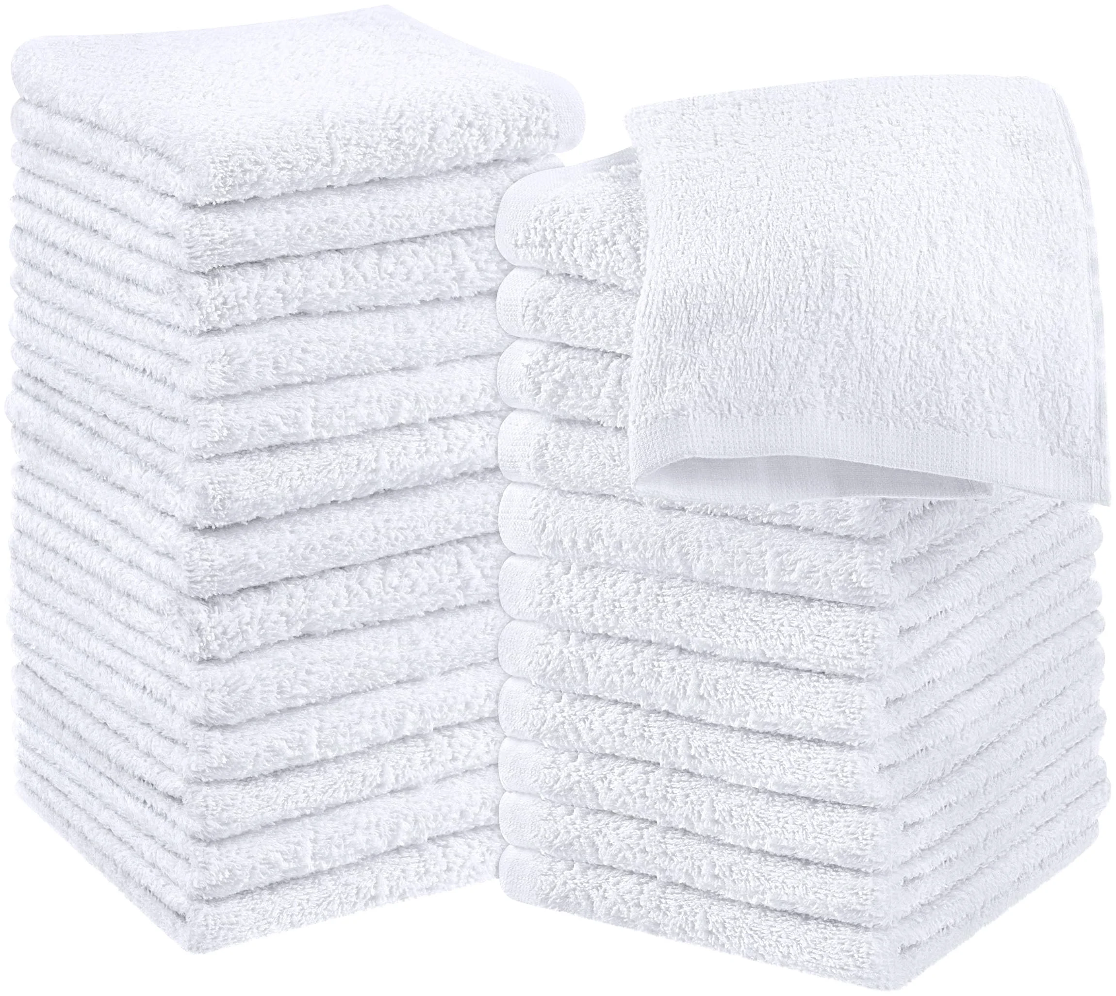 Next-Generation Utopia Towels 24 Pack Cotton Washcloths Minimalist