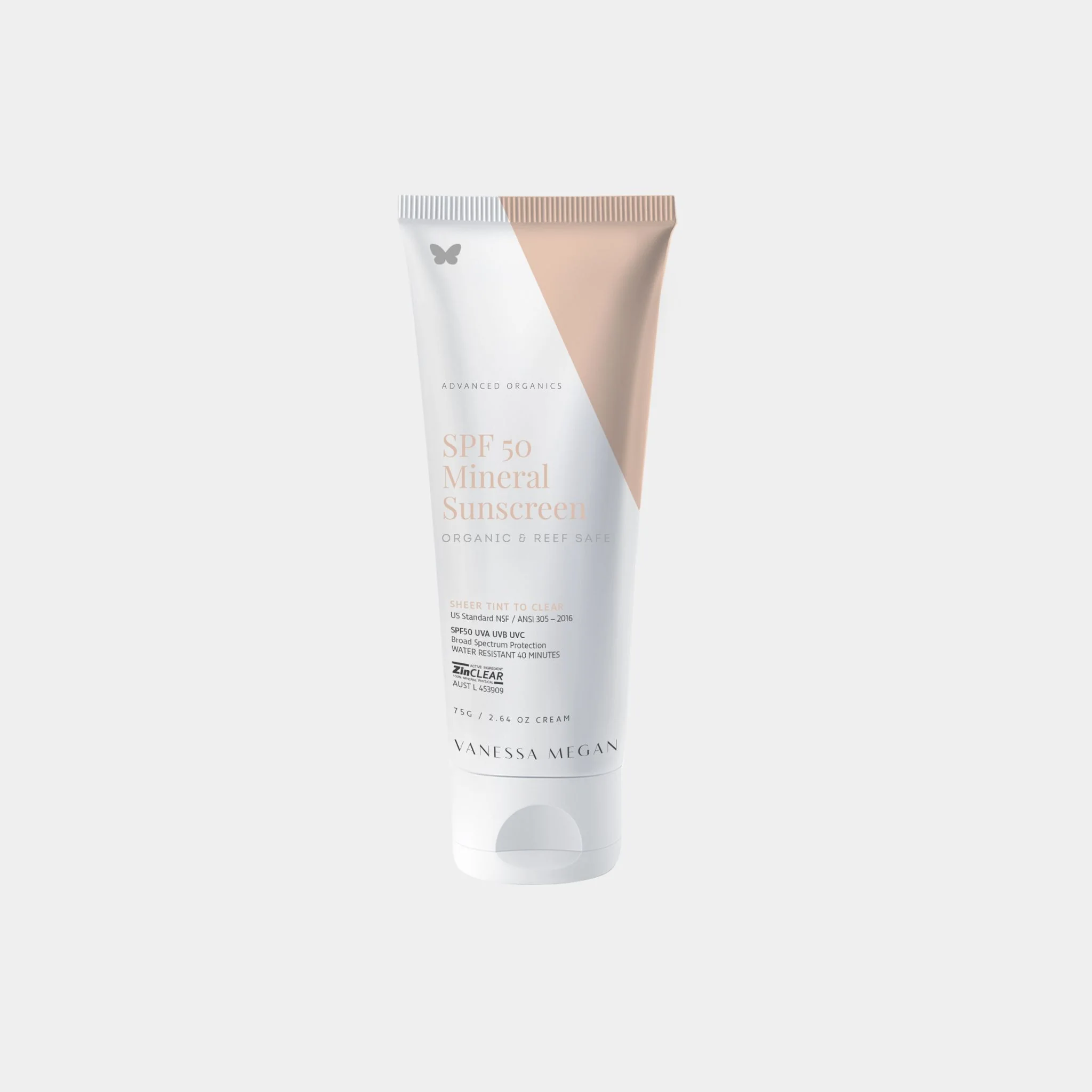 Secure Vanessa Megan SPF 50 Mineral Sunscreen Exceptional