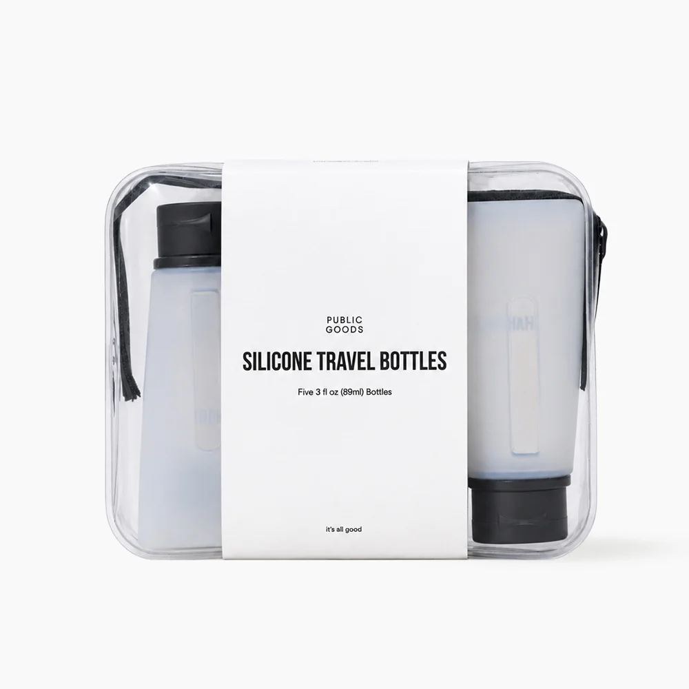 Lightweight Silicone Travel Bottles Refill Kit Secure